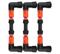 JECOMPRIS 6pcs Lighted Spark Plug Caps for Atvs Dirt Bikes Off-road Vehicles Ignition Upgrade for Improved Fuel Economy and High Performance Engines