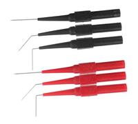 JECOMPRIS 6pcs Multimeter Test Probes with 0.7mm Copper Needle Pins for Automotive and Industrial Wire Piercing, Maximum Versatility and Easy to Connect for Home Electrical Systems