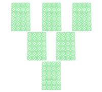 JECOMPRIS 6pcs Plastic Rabbit Cage Mats Hollow Design for Drainage, Light Green Pet Foot Pads to Protect Rabbit and Hamster Feet in Cage Random Color