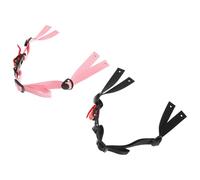 JECOMPRIS 6pcs Y-Shape Hard Hat Chin Straps with Buckle, Universal Adjustable Safety Helmet Chin Strap for Construction Workers, Pink and Black Hard Hat Accessory for Secure Fit on Worksite