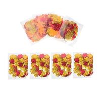 JECOMPRIS 8 Packs Maple Leaf Confetti Mixed Colors Autumn Party Decoration Each Bag Simulation Leaves for Thanksgiving Weddings Festivals Home and Office Decor