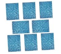 JECOMPRIS 8pcs Adhesive Water Grain Decals for Architectural Model DIY Simulated Ripple Pattern Stickers for Bedroom Decor Office Walls Smooth Surface Application Multi-use Micro Landscape