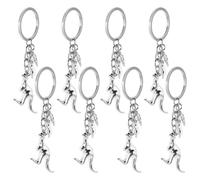 JECOMPRIS 8pcs Animal Keychains Set Featuring Sheep, Kangaroo, and Koala Designs Made of Sturdy Stainless Steel, Lightweight and Easy to Attach Portable Bag Pendants for Backpacks