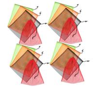 JECOMPRIS 8pcs Large Capacity Mesh Bags Polyester Drawstring Pouches for Travel Supplies and Clothes Storage as Laundry Bag