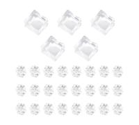 JECOMPRIS Acrylic Fake Ice Cubes Set Large Cubes and Crushed Rocks, 29pcs Photography Props for Photo Shoots and Decorative Display