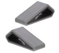 JECOMPRIS Adjustable Laptop Stand with Portable Plastic and Silicone Design for Notebook Computer 2pcs Black Colour, Provides Stable Laptop Usage and Heat Dissipation for Desk Work
