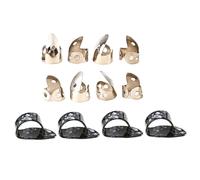JECOMPRIS Adjustable Metal Finger and Thumb Picks Set Sturdy Stainless Steel Material Easy to Store 12pcs Strengthen Guitar Bass for Guitarists for Personal Use and Long Time Practice