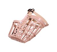 JECOMPRIS Adjustable Small Dog Muzzle for Anti-bite and Barking Deterrent, Lightweight Nylon and Plastic Pet Mouth Cover with Reflective Strap, Suitable for Dogs within 10 Kg