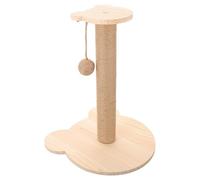JECOMPRIS Adorable Cat Scratching Post with Wood and Sisal Hemp Material Heavy Duty Wear-resistant Cat Climber Featuring Increased Friction and Safety Simple Elegant Design for Use