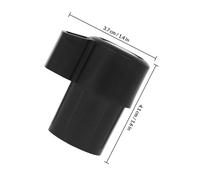 JECOMPRIS Alto Saxophone End Cap Black Abs Saxophone End Cover Wind Instrument Part Dirt-proof Stylish Sophisticated Appearance for Musical Instrument Protection