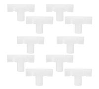 JECOMPRIS Bathtub Frame Replacement Parts Three-Way Fitting 10pcs White Plastic for Foldable Bathtub Support Joint Repair Firmly stabilizing the Bath Bucket Suitable for Collapsible Bath
