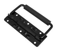 JECOMPRIS Black Butterfly Lock Flight Case Accessories with Spring Loaded Recessed Handle and Recessed Pull Grip, 6mm Corner Protectors and Black Handle for Toolbox and Storage Chest