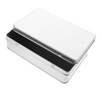 JECOMPRIS Blank Sublimation Small Tinplate Candy Storage Box Rectangle Shaped Biscuit Cookie Tinplate Can DIY Metal Storage Case for Birthday Wedding
