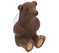 JECOMPRIS Cartoon Bear Suction Cup Toothbrush Holder Wall Mounted Organizer for Bathroom and Shower 2.36X1.57X0.79In Cute Toothbrush Wall Mount Storage Rack