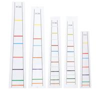 JECOMPRIS Cello Intonation Stickers Suitable for 1/8 to 4/4 5 Sheets Pvc and Paper Material, Help Practice Hand Shape with Combination of Listening and Seeing for Beginners and Students