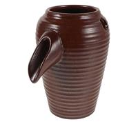JECOMPRIS Ceramic Water Flowing Ornament Tabletop Fountain Jar Outdoor Garden Decor Waterfall Jar for Patio Water Feature for Outdoor Use