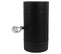 JECOMPRIS Chimney Airflow Control Damper for Fireplace Systems, 4.9" X 9.2" Iron One-Way Valve Tight Seal and Corrosion Resistance, for Chimney Systems and Home's Ventilation Setup