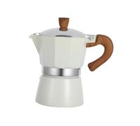 JECOMPRIS Coffee Maker Portable Hand Brewing Coffee Pot Lightweight Home Office Use Italian Style White for People Easy to Clean and Store