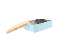 JECOMPRIS Cookie Tin for Packaging and Giving Stylish Square Baking Container Lid for Storing Snacks Treats and Sweets Holiday Box for Boys and Girls and Adults