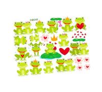 JECOMPRIS Creative Removable Wall Sticker Decorative Wallpaper for Living Boys and Girls Bedroom Pvc Green Frog Wall