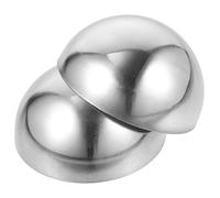 JECOMPRIS Decorative Balls Sturdy Half Ball Mirror Polished Stainless Steel 2pcs Hollow Sphere Design for Outdoor Parks and Garden Décor
