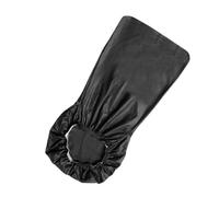 JECOMPRIS Elastic Waterproof PU Chair Cover Oil-Resistant Leather Seat Protector Black for Dining Chairs and Office Seating