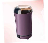 JECOMPRIS Electric Mini Coffee Bean Grinder for Household Use Material with Transparent Cover Multi Purpose Spice and Nut Mill Easy One Hand Operation UK Plug Acv Purple