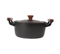 JECOMPRIS Fine Iron Soup Pot Household Kitchen Cooking Pot Uncoated Non-Stick Cast Iron Stew Pan Traditional Craft for Healthy Meals