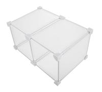 JECOMPRIS Freezer Organizer Divider Baskets Adjustable Plastic Storage Container for Deep Freezer Saving Rack for Easy Item Access Organization Compartments