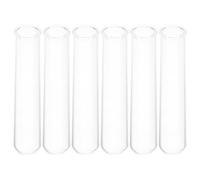JECOMPRIS Glass Test Tube Flower Vases Modern Style 6pcs 15ml Easy to Clean Hydroponic Plant Display Tubes for Indoor Plants Small Spaces Tabletop Decor