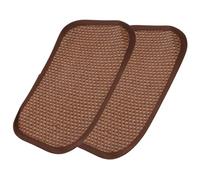 JECOMPRIS Grass Mat Bedding Cooling Pad Mat Soft Area to Lay on Made of Natural Grass and Rattan 2pcs Random Color for Small Pets for and Bunny Comfort
