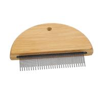 JECOMPRIS Horse Grooming Brush Horse Hair Removing Scraper Wooden Metal Livestock Hair Brush for Stable Use