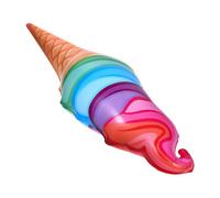 JECOMPRIS Inflatable Ice Cream Cone Prop Vibrant PVC Ice Cream Balloon for Parties Easy to Any Theme for Birthdays and Weddings