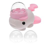 JECOMPRIS Interactive Whale Shaped Dog Slow Puzzle Feeder with Button Treat Dispensing Function for Healthy Eating and Training, Made of Sturdy Abs Material, for Home and Travel Use