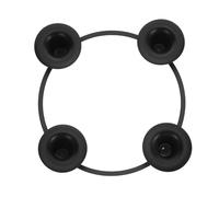 JECOMPRIS Iron Advent Candle Ring with Cup Holder Black Xmas Candle Stand for Christmas Weddings Church Family Gatherings Stable Base Wax Spill Prevention