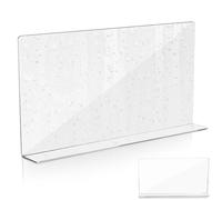 JECOMPRIS Large Acrylic Splash Guard: 15. 72" Transparent Barrier with Suction Bases - Multi-Purpose Shield for Kitchen Island, Pet Grooming Garage Utility Sinks