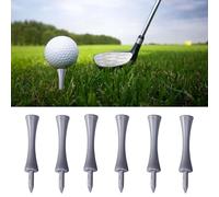 JECOMPRIS Large Grey Castle Golf Tees 50Pcs Deck Plastic Tees for Driving Range and Golf Course Accessories