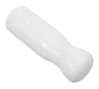 JECOMPRIS Large Polished White Marble Pestle for Chinese Medicines and Kitchen Garlic, Handheld Stone Masher Stick for Food and Crushing in Laboratory and Cooking Use