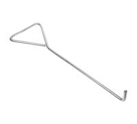 JECOMPRIS Manhole Hook Tool 0.4M Galvanized Steel T-Shape Lift Hook with Blunt Tip for Outdoor Garden Drain Covers and Roll-Up Doors