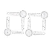 JECOMPRIS Medical Goniometer Ruler 6 Inch PVC Folding Protractor for Orthopedic Angle Measurement and Physical Assessment