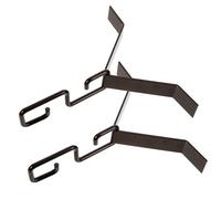 JECOMPRIS Metal Rain Chain Adapter and Hook Set with V-Shaped Design for Weatherproof Outdoor Gutter Installation and Splash Control Compatible with Standard Drains Black Finish