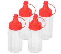 JECOMPRIS Mini Condiment Squeeze Bottle Small Ketchup Mustard Dispenser Portable Salad Dressing Sauce Container for Lunch Box Outdoor Camping 3.35X1.26X1.26In