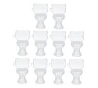 JECOMPRIS Mini Toilet Seat Doll House Furniture Miniature Bathroom Toilet for Scale Dollhouses Bathroom Accessories Set
