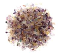JECOMPRIS Natural Fluorite Tumbled Gravel 200g Pack Stone Chips for Fish Tank Decoration and Terrarium Supplies Drainage Improvement and Versatile Use for Home Decor and Patios