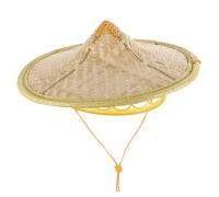 JECOMPRIS Ninja Bamboo Hat for Cosplay Lightweight Breathable Japanese Samurai Hat for Men One Fits Adults for Stage Performance Party and Outdoor Sun Protection Random Color