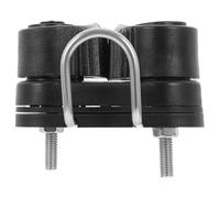 JECOMPRIS Nylon Cam Cleat Rope Clamp with Wear-resistance and Maximum Holding Power, Black Plastic Roll-ball Rope Clip for Pilates Fitness Equipment, for Yoga and Boating