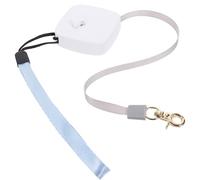 JECOMPRIS Nylon Retractable Dog Leash with Long Leash Design and Easy to Use Features, White Plastic Material for Small Dogs and Pets, for Open Air Training and Daily Walks Random Color