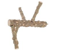 JECOMPRIS Portable Bird Perch Stand for Parrots and Small Birds Made of Sturdy Pepper Wood Provides a Comfortable Resting Place