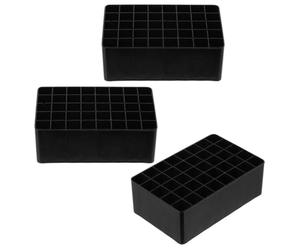 JECOMPRIS Portable Marker Holder for Classroom Desk and Home, 3 Pcs | Plastic PP Black Finish, Stable Tabletop Support and Tip Protection, Back to School Party Use
