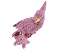 JECOMPRIS Realistic Parrot Figurine Decoration Resin Statue with Vivid Posture and Bright Color for Garden Wine Cabinet Desktop Balcony Easy to Clean Artificial Bird Ornament